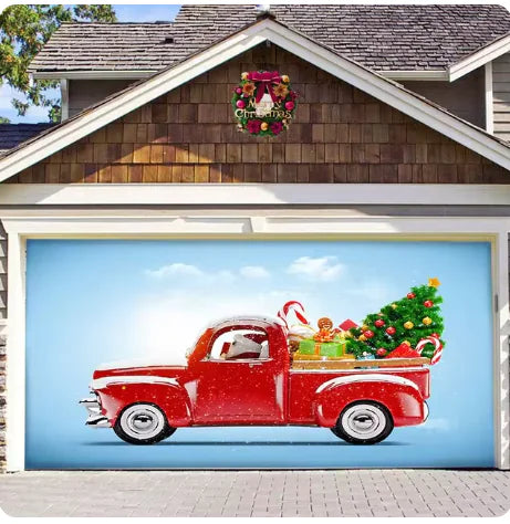 Christmas Garage Door Banner