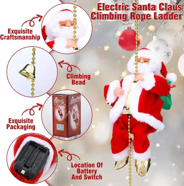 Electric Climbing Santa